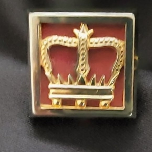 Vintage Hickok Crown Cufflinks - Picture 4 of 5
